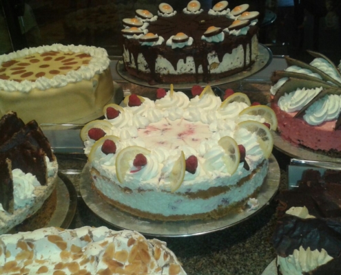 Tortenbuffet vor 20 Jahren